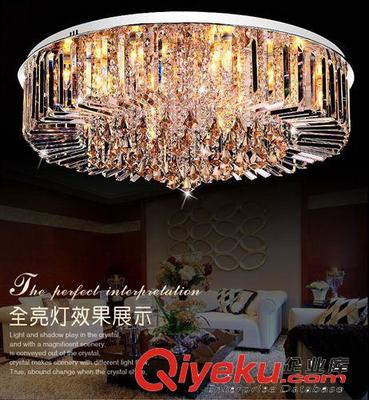 現(xiàn)代水晶吸頂燈 方形設(shè)計與大功率LED的完美融合